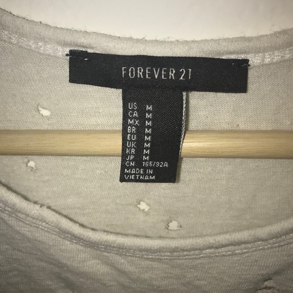 “HOLLYWOOD” distressed crop top tank - Picture 3 of 3